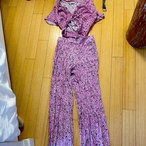 Zara flower power pantsuit set